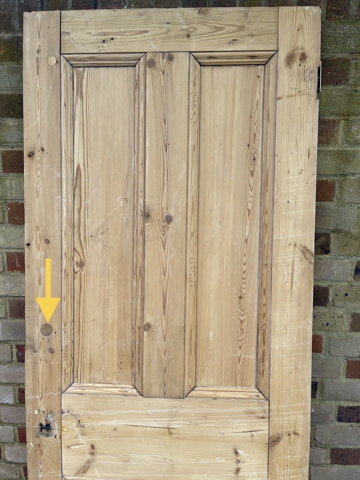 Original Vintage Reclaimed Victorian Pine Internal 4 panel Door 1955 x 760mm