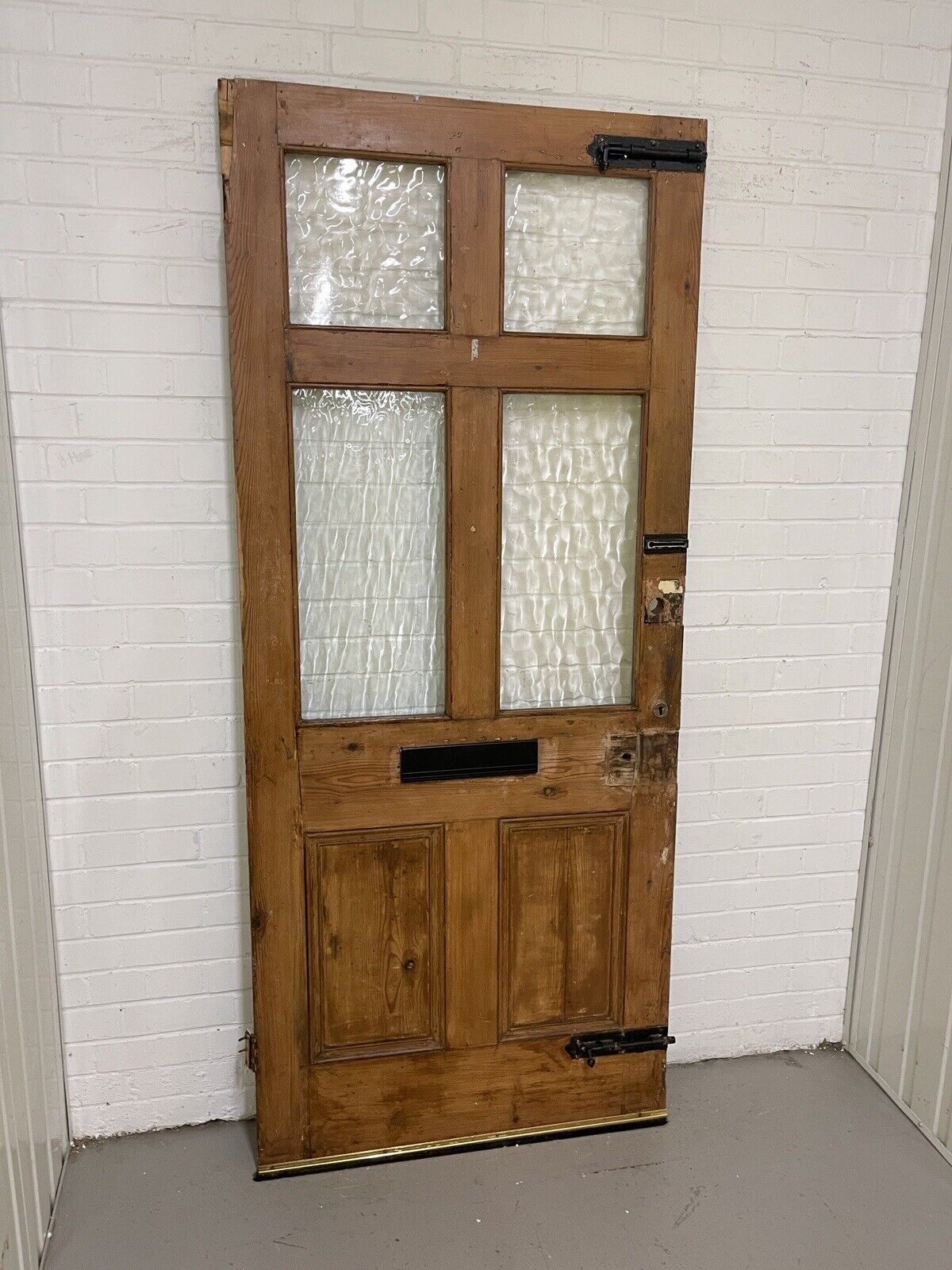 Reclaimed Victorian Edwardian Wooden Panel External Front Door 2053 x 880mm