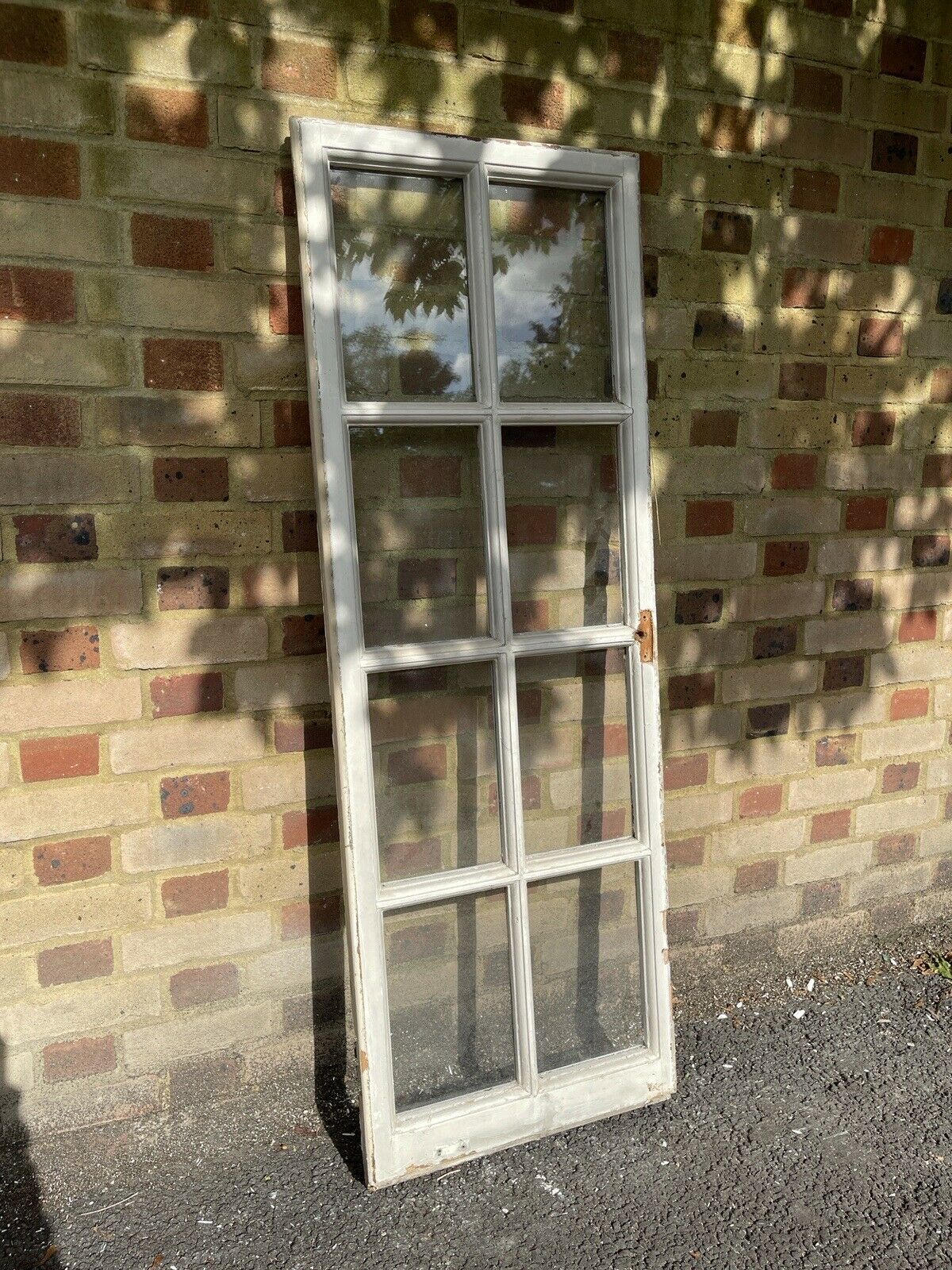 Reclaimed Old Georgian 8 Panel Wooden Window 1500 x 520mm