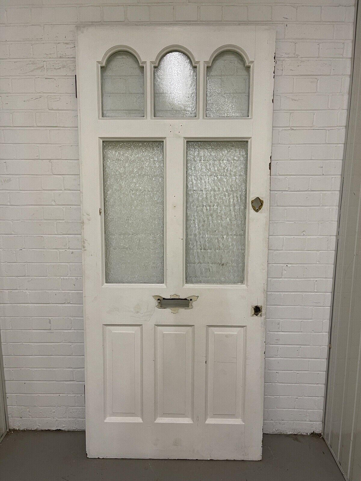 Reclaimed Victorian Edwardian Wooden Panel Front Door 2130 or 2135 x 920mm