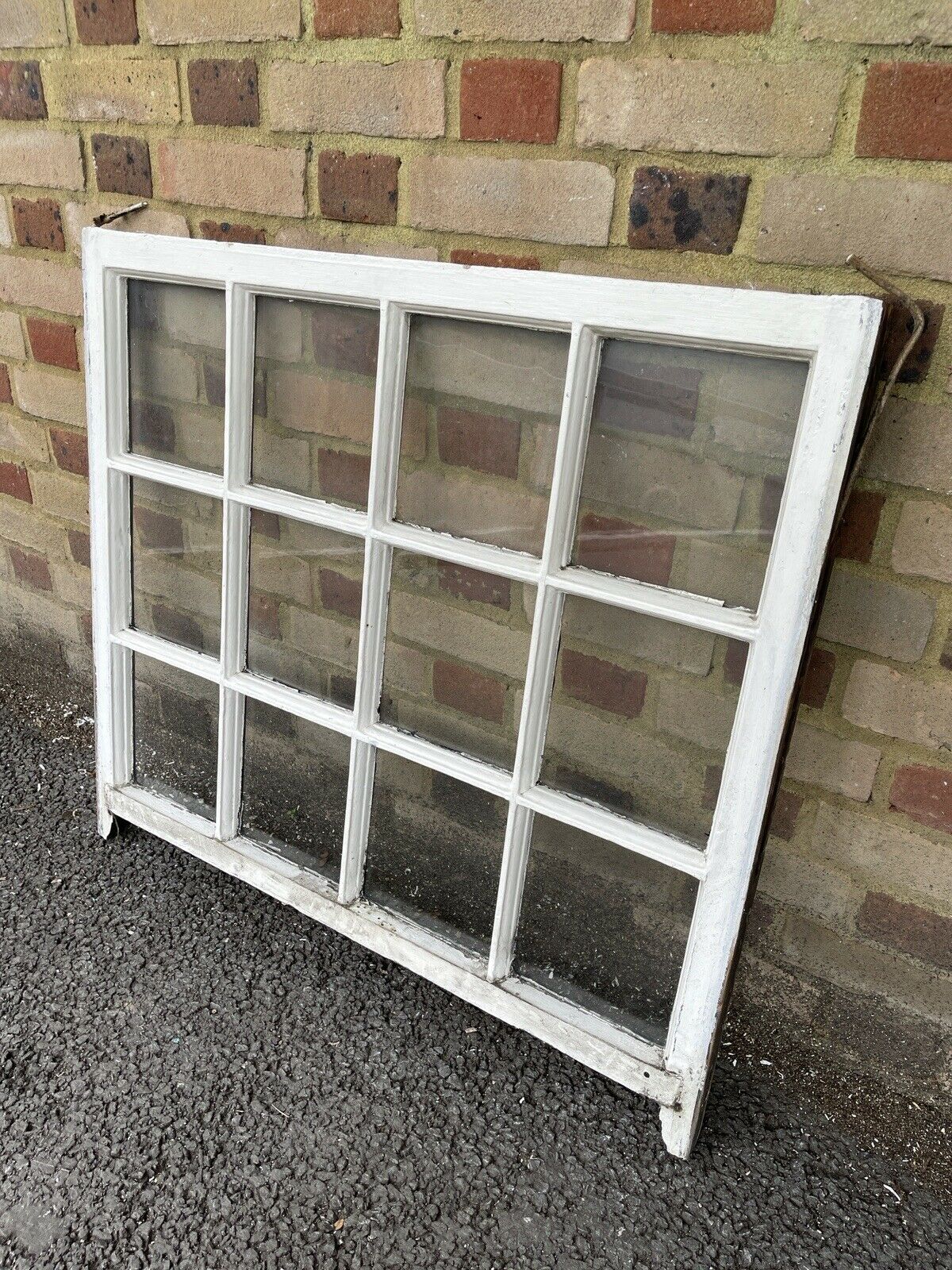 Reclaimed Old Georgian 12 Panel Wooden Window 910 x 825mm