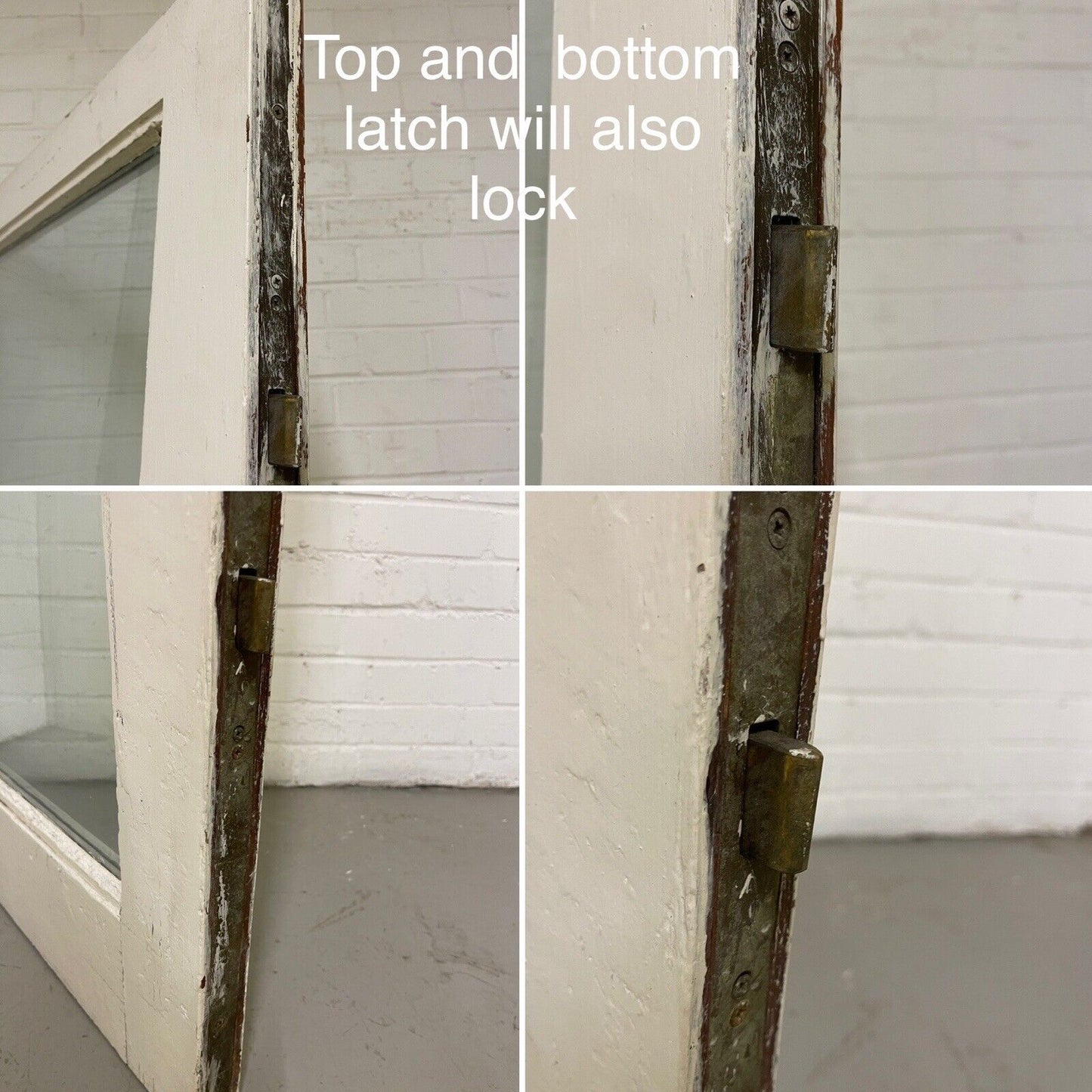 Reclaimed Old Double Glazed Glass Wooden Door 1965 x 805mm