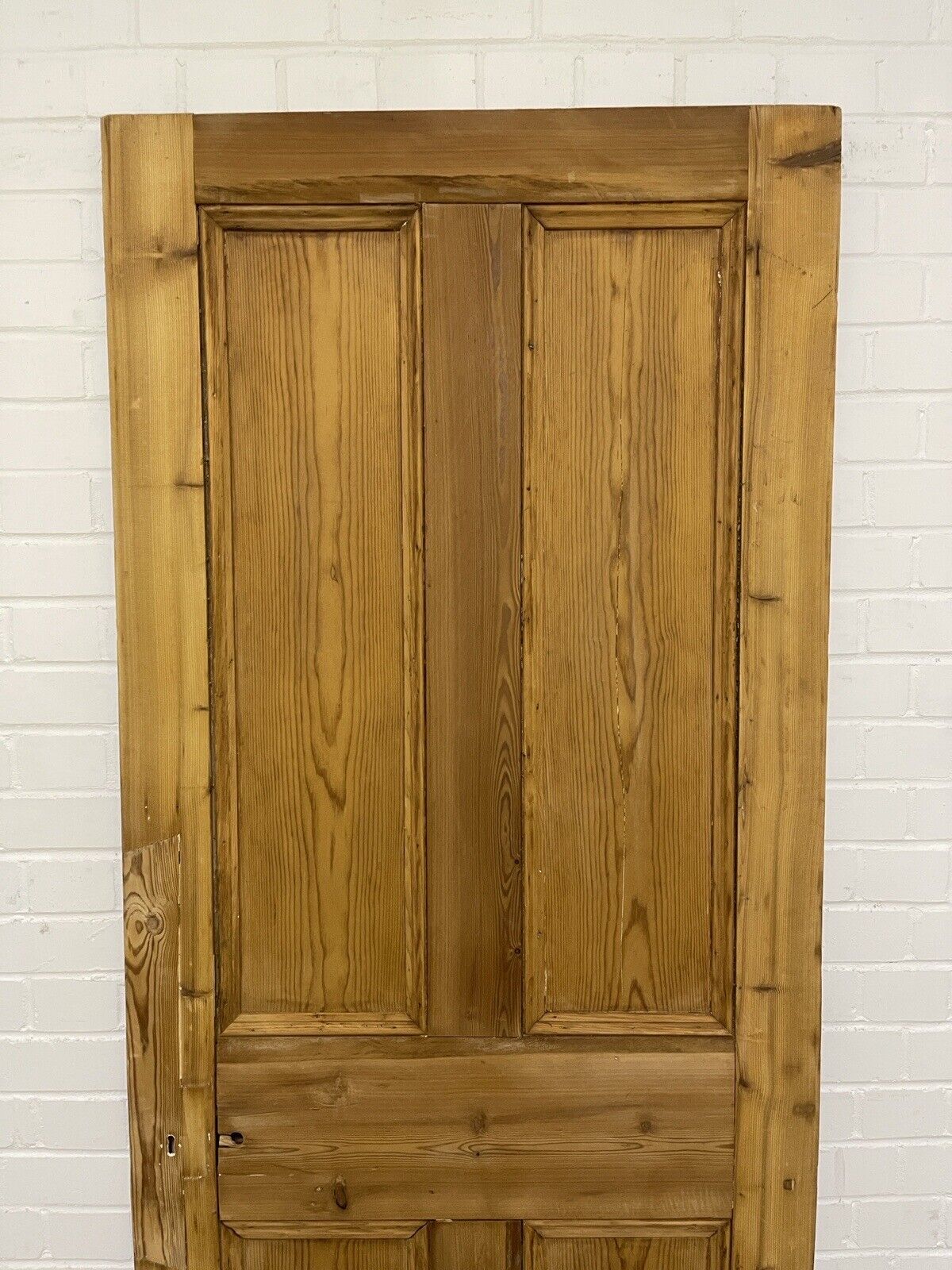 Original Vintage Reclaimed Victorian Pine Internal 4 panel Door 1995 x 820mm