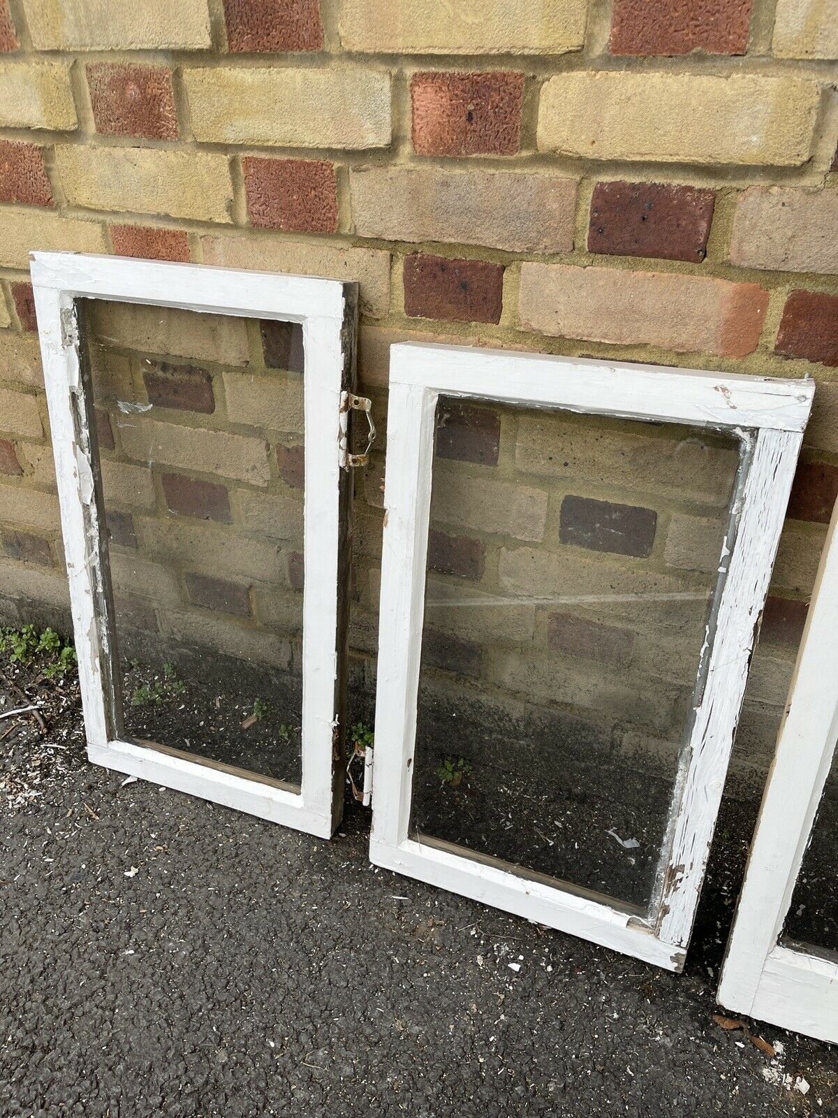 Job Lot Of Reclaimed Old Wooden Panel Windows X 6