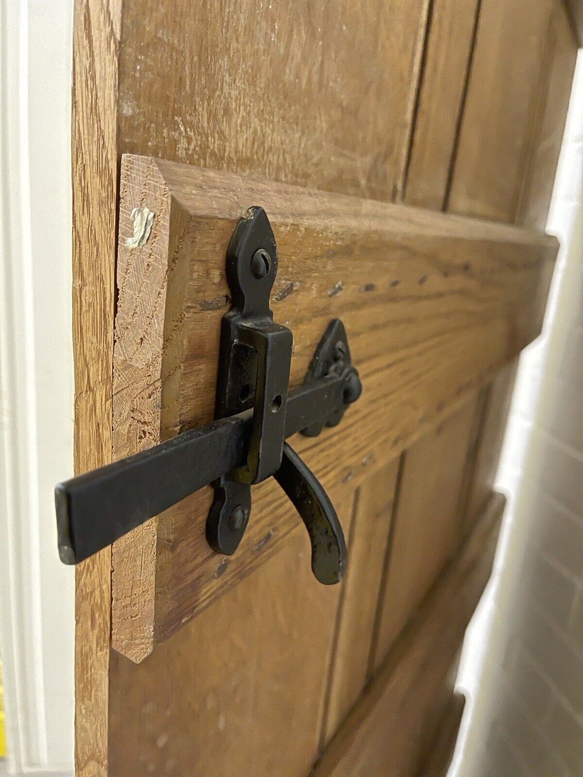 Reclaimed Oak Old Handmade Studded Ledge and Brace door 1840 x 760mm