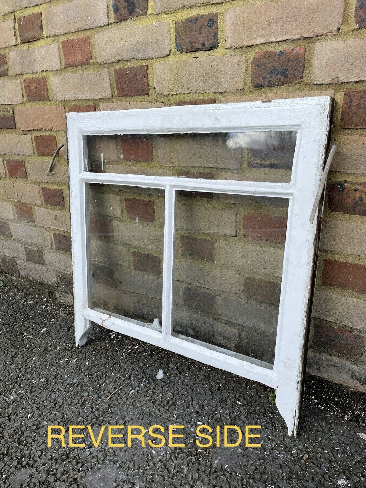 Reclaimed Old Victorian Edwardian Wooden 3 Panel Sash Window