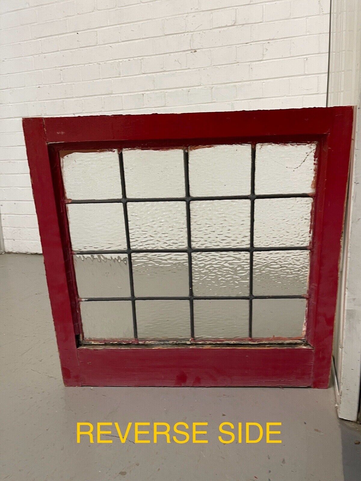 Job Lot of 6 Reclaimed Leaded Light Panel Wooden Windows Various Sizes