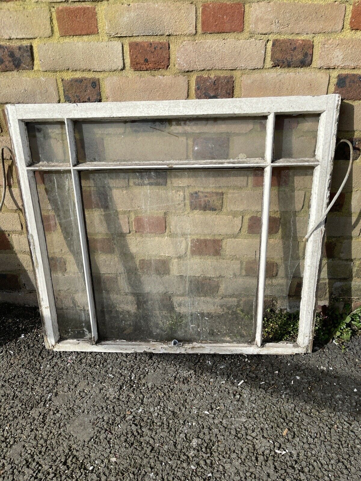 Reclaimed Old Edwardian 6 Panel Wooden Panel Sash Window