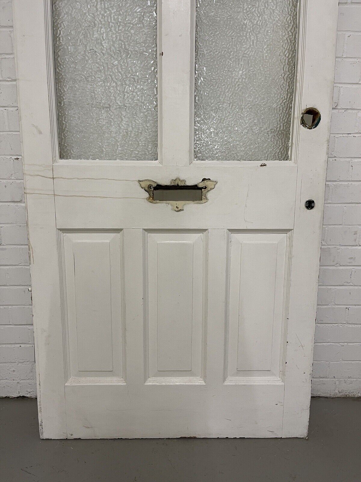 Reclaimed Victorian Edwardian Wooden Panel Front Door 2130 x 911mm