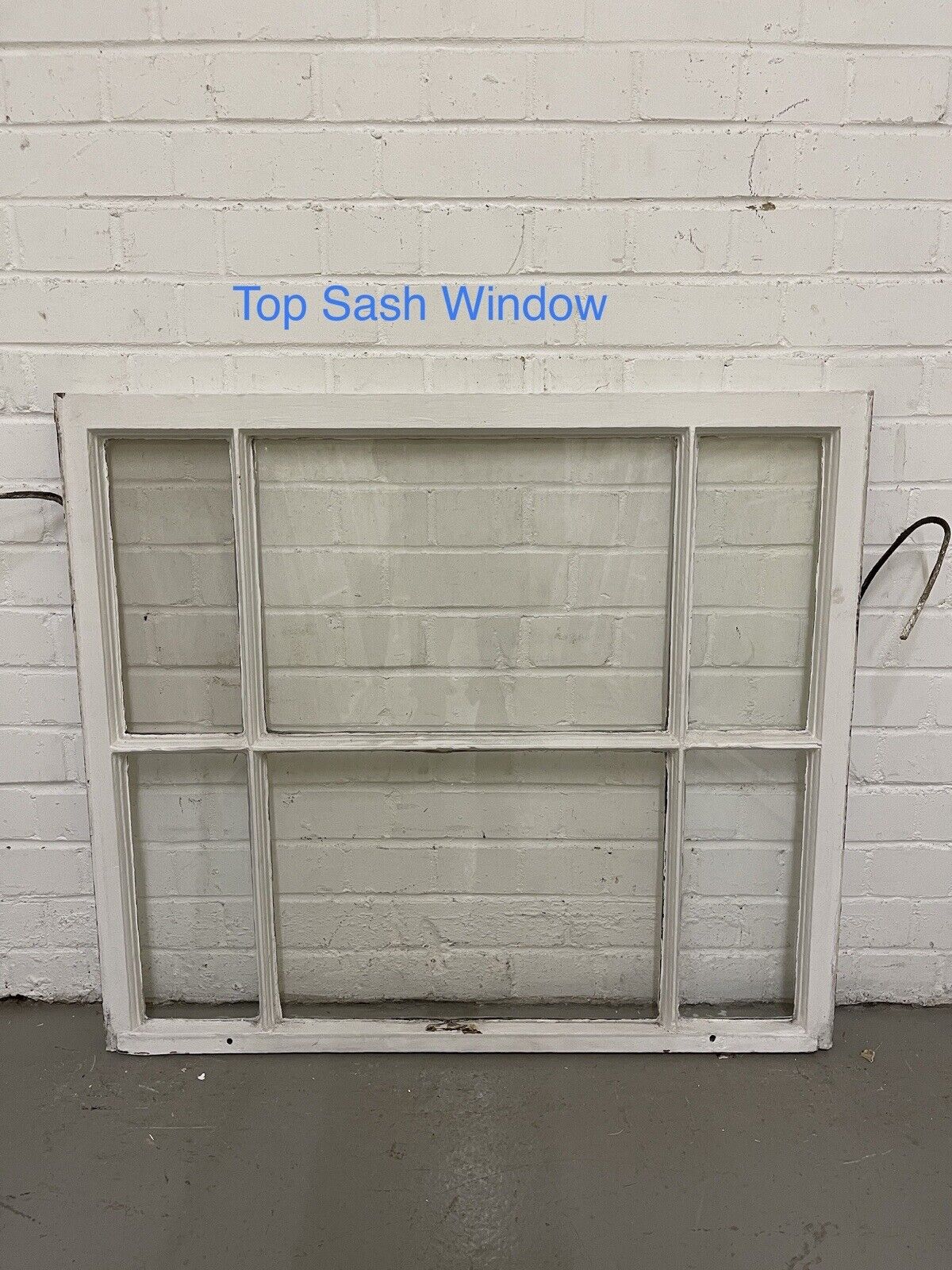Pair Of Reclaimed Edwardian 6 Panel Wooden Sash Windows  910 x 803mm 910 x 820mm