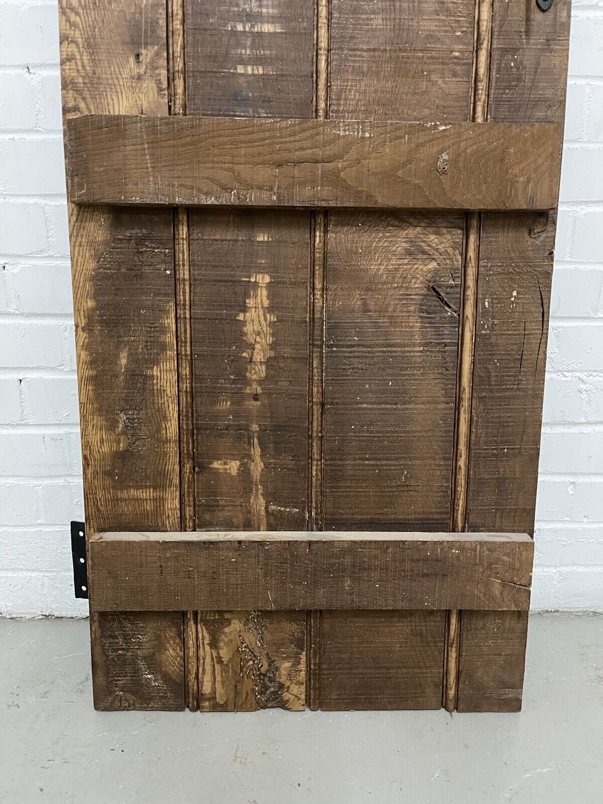 Reclaimed Oak Old Handmade Studded Ledge and Brace door 1300 x 550mm