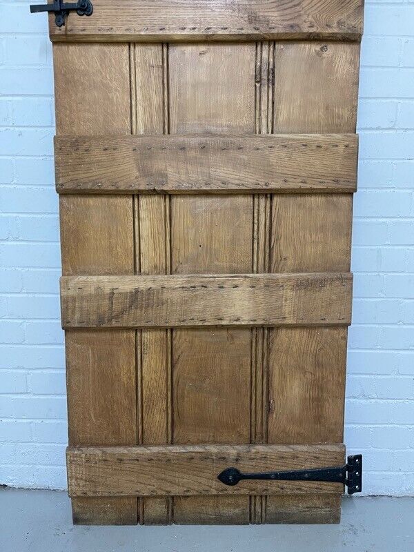 Reclaimed Oak Old Handmade Studded Ledge and Brace door 1840 x 760mm