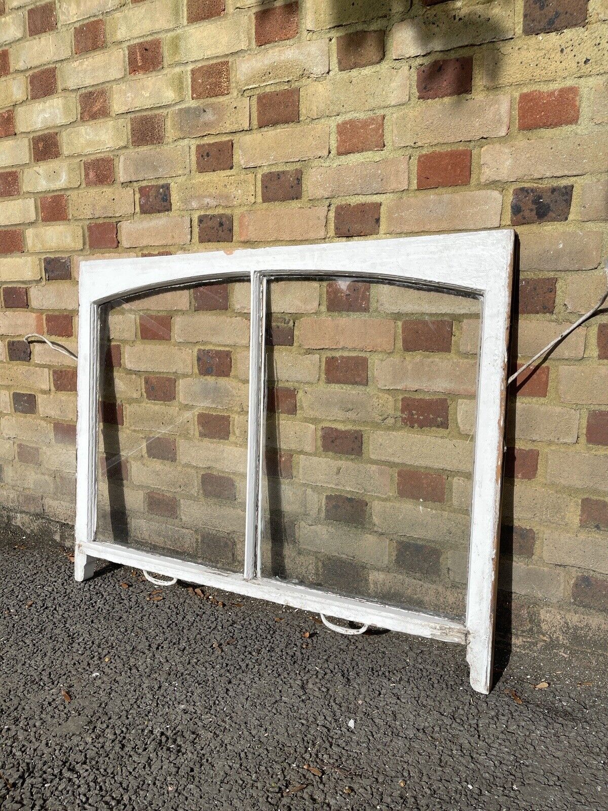 Reclaimed Old Victorian Edwardian Arch Panel Wooden Sash Window 1067 x 830mm