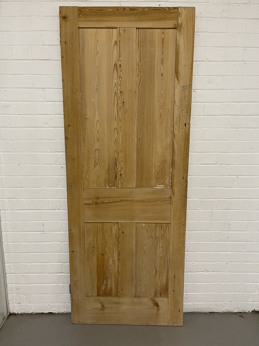 Original Vintage Reclaimed Victorian Pine Internal 4 panel Door 1960 x 753mm