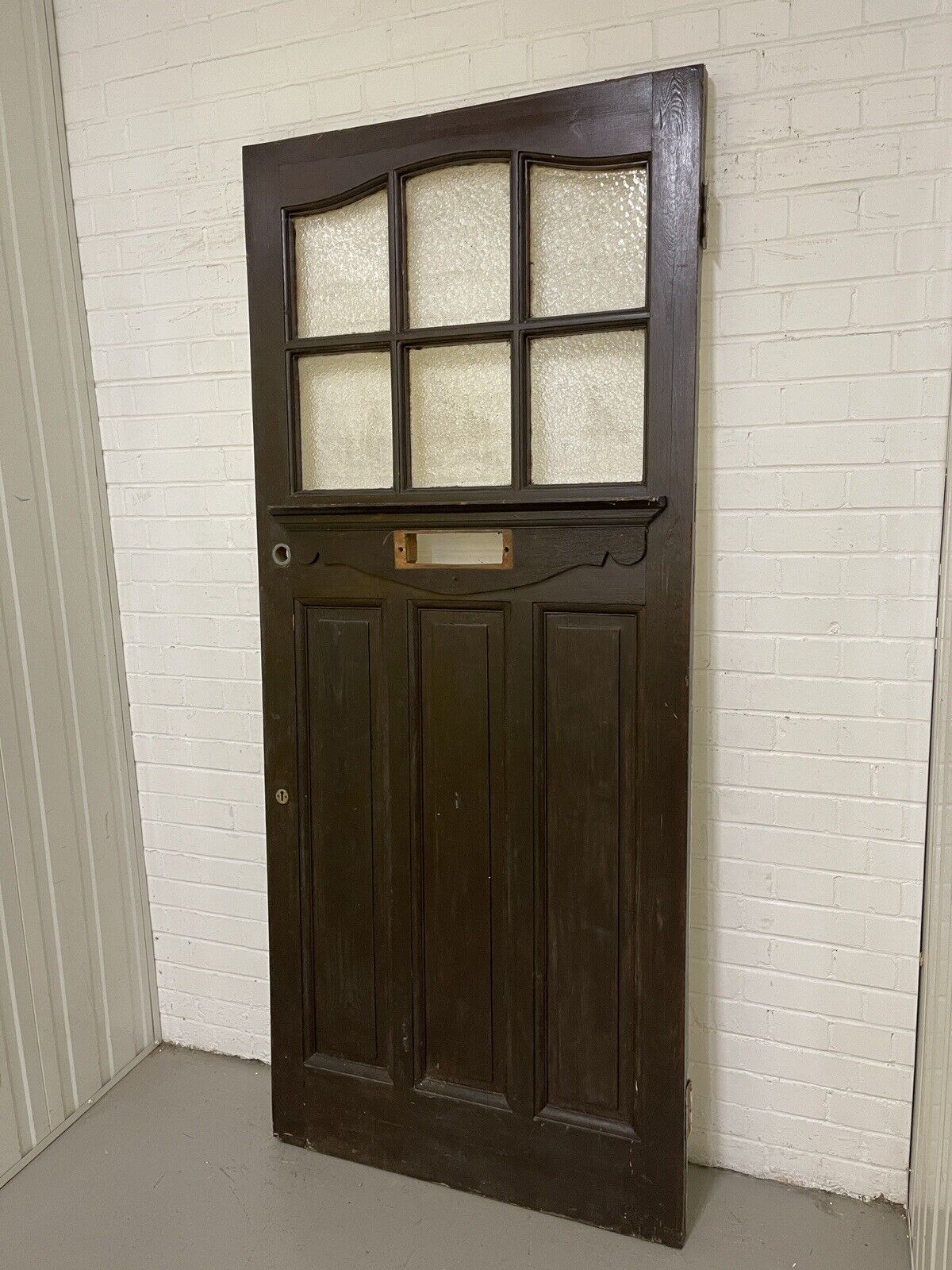 Reclaimed Victorian Edwardian Wooden Panel Front Door 2125 or 2130mm x 910mm