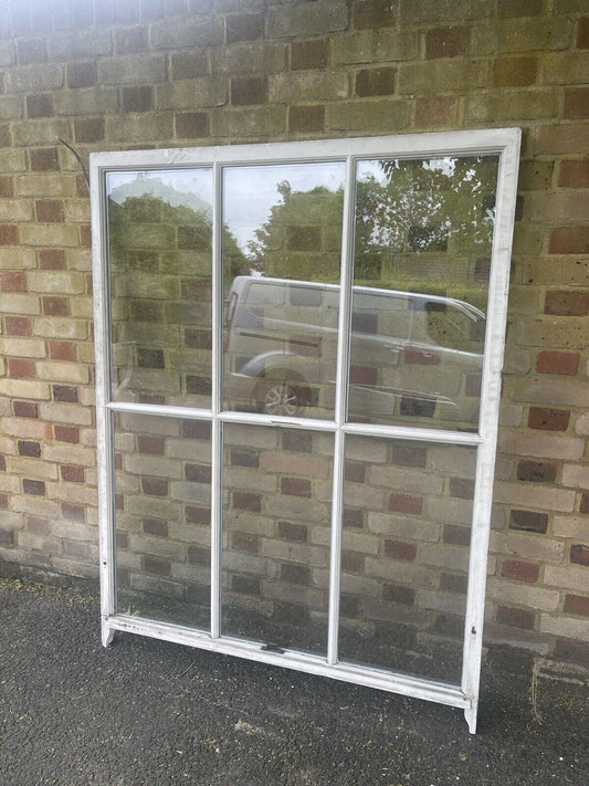 Large Reclaimed Double Glazed Georgian 6 Panel Wooden Window 1210 x 1585 or 1510mm