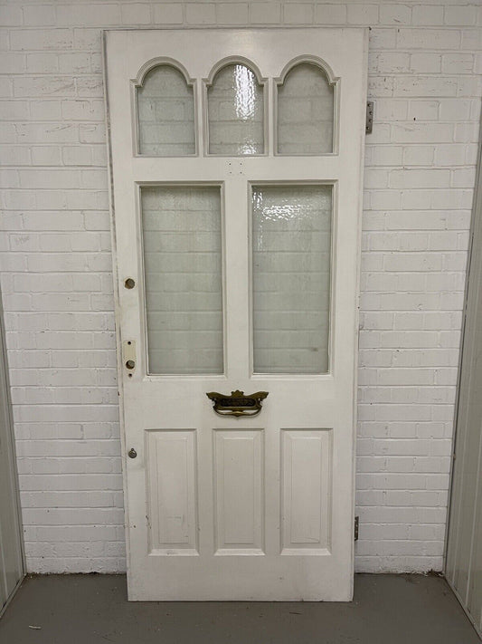 Reclaimed Victorian Edwardian Wooden Panel Front Door 2130 x 911 or 907mm