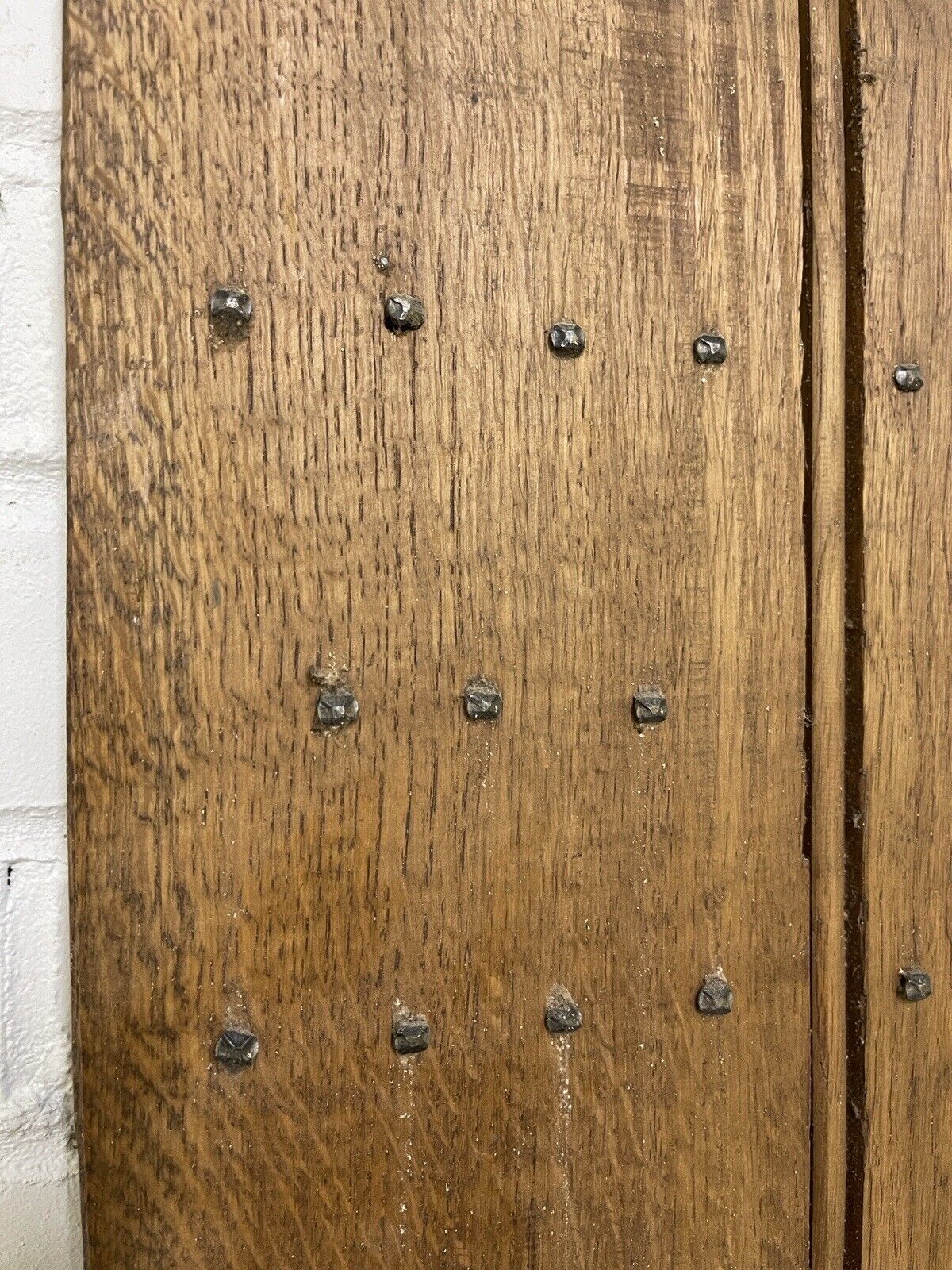 Reclaimed Oak Old Handmade Studded Ledge and Brace door 1830 x 680mm