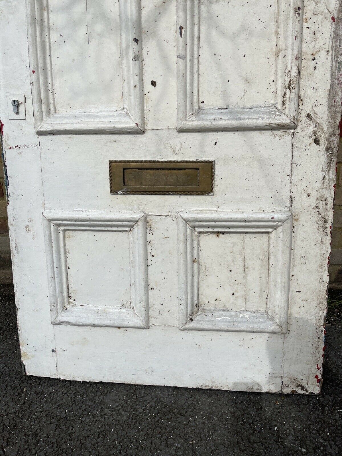 Reclaimed Old Edwardian Victorian Wooden Panel Front Door 2155mm x 890mm