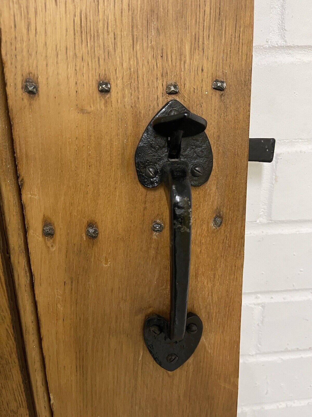 Reclaimed Oak Old Handmade Studded Ledge and Brace door 1805 x 750mm