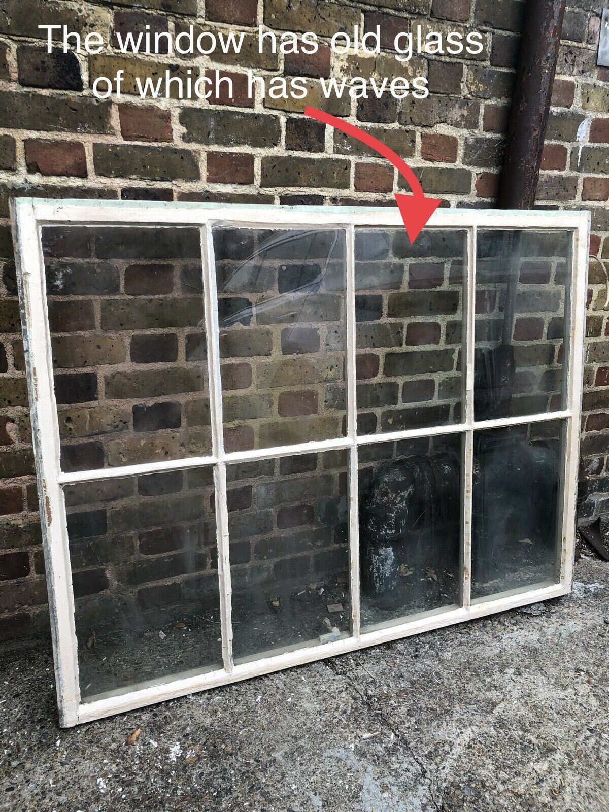 Large Reclaimed Old Georgian 8 Panel Wooden Sash Window