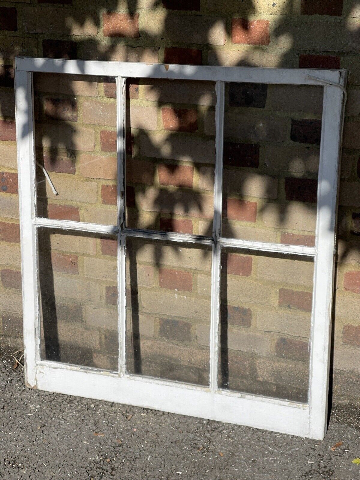 Reclaimed Old Georgian 6 Panel Wooden Window 945mm x 880mm