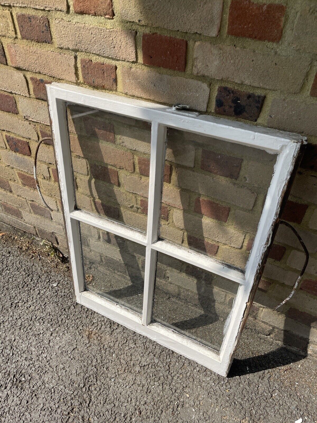 Reclaimed Old Georgian 4 Panel Wooden Window 845 x 640mm