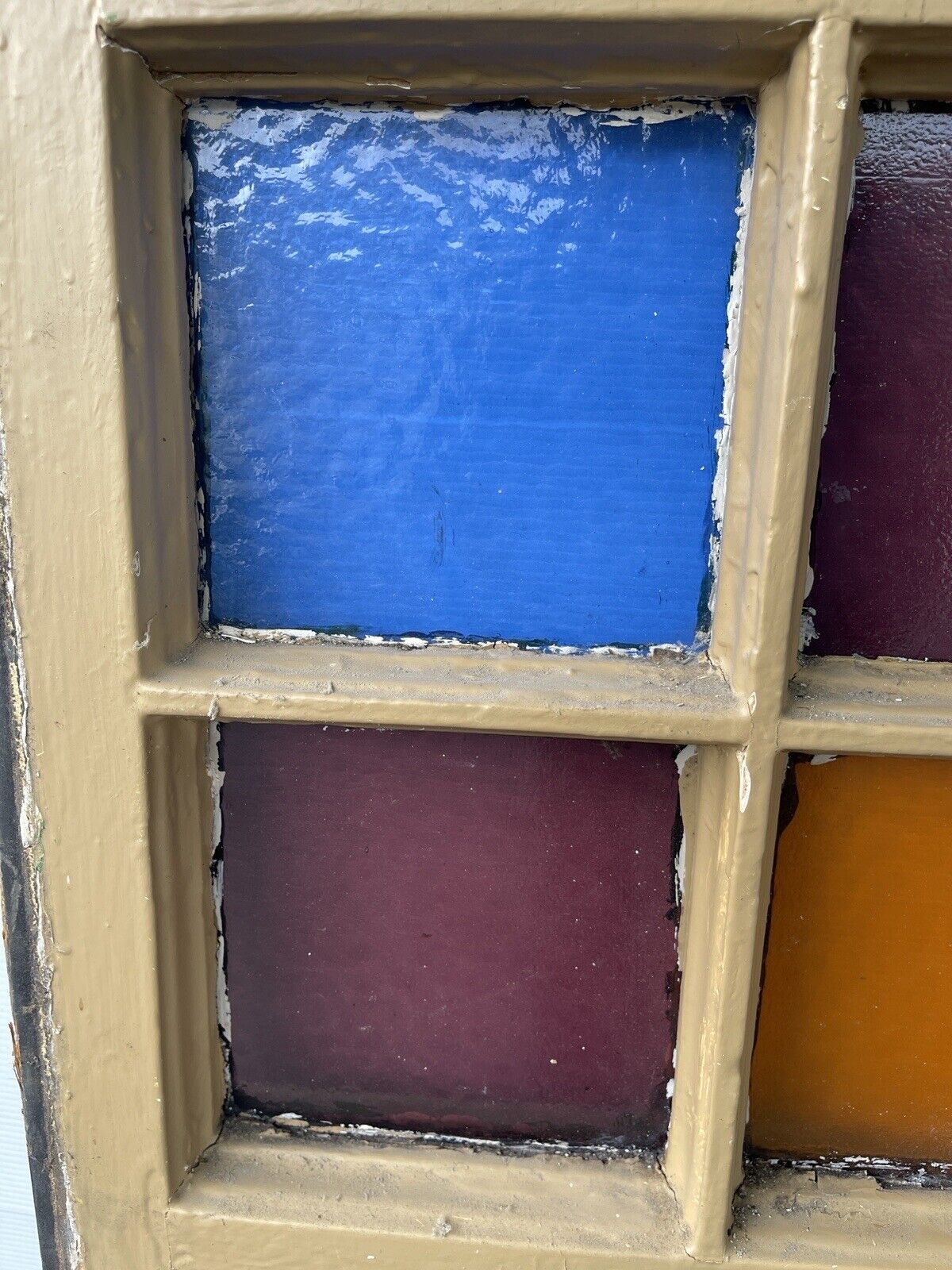 Reclaimed Old Georgian 6 Panel Wooden Window 1180 x 610mm