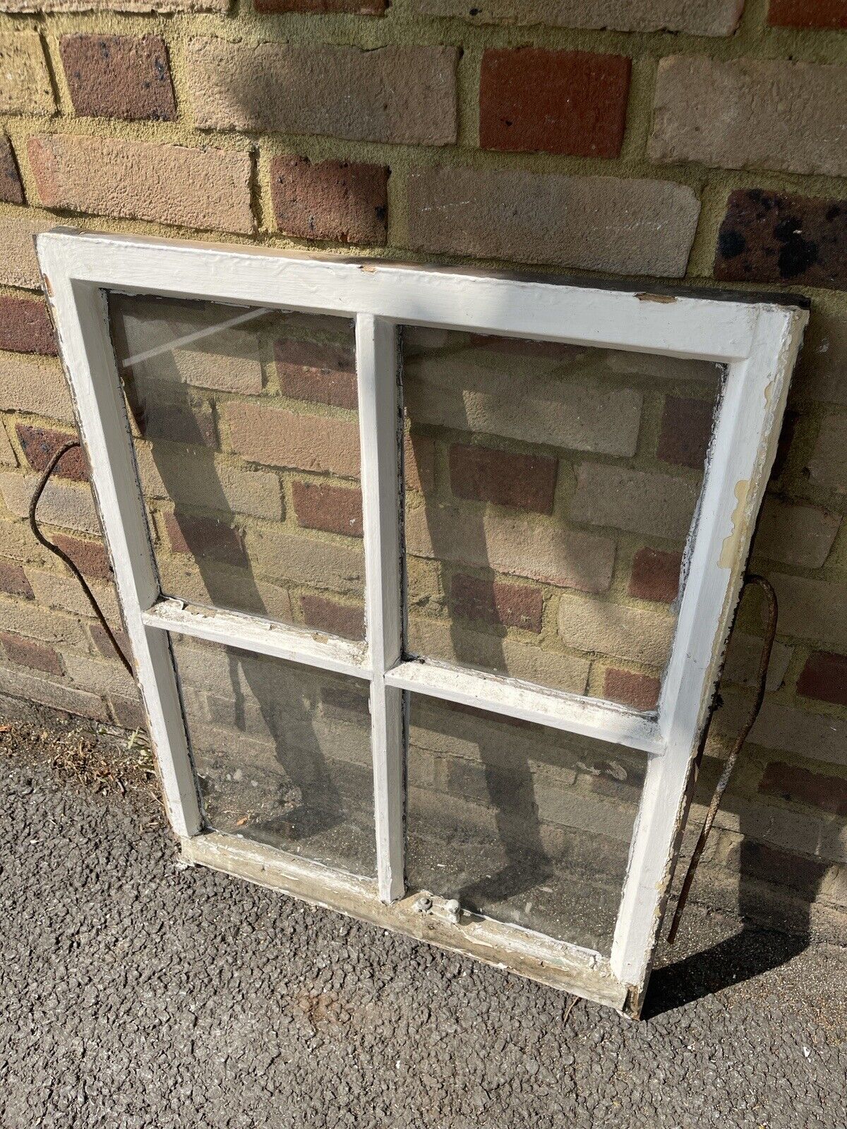 Reclaimed Old Georgian 4 Panel Wooden Window 840 x 640mm