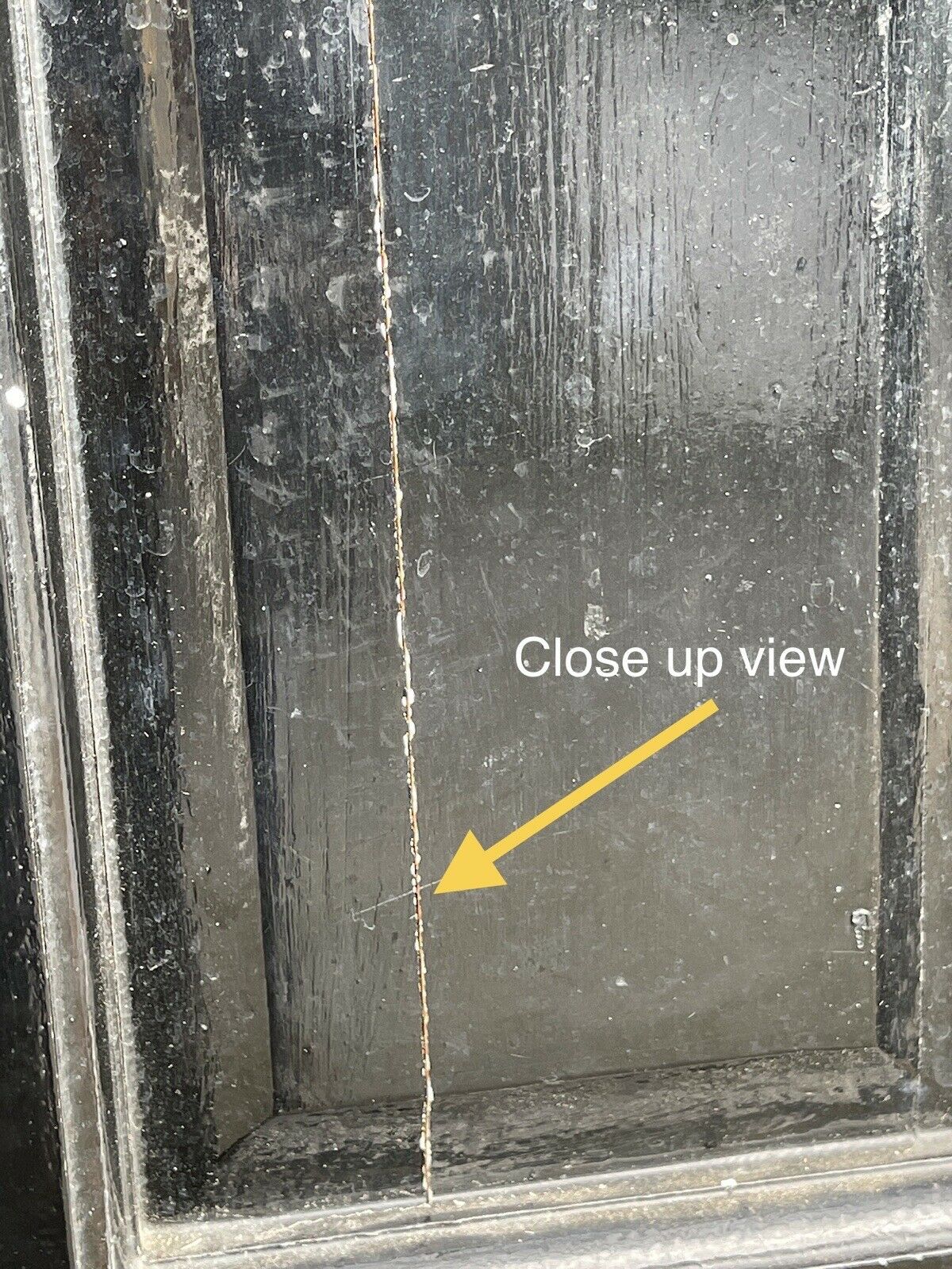 Reclaimed York Wooden Panel External Front Door Bulls Eye Glass 2035 x 814mm