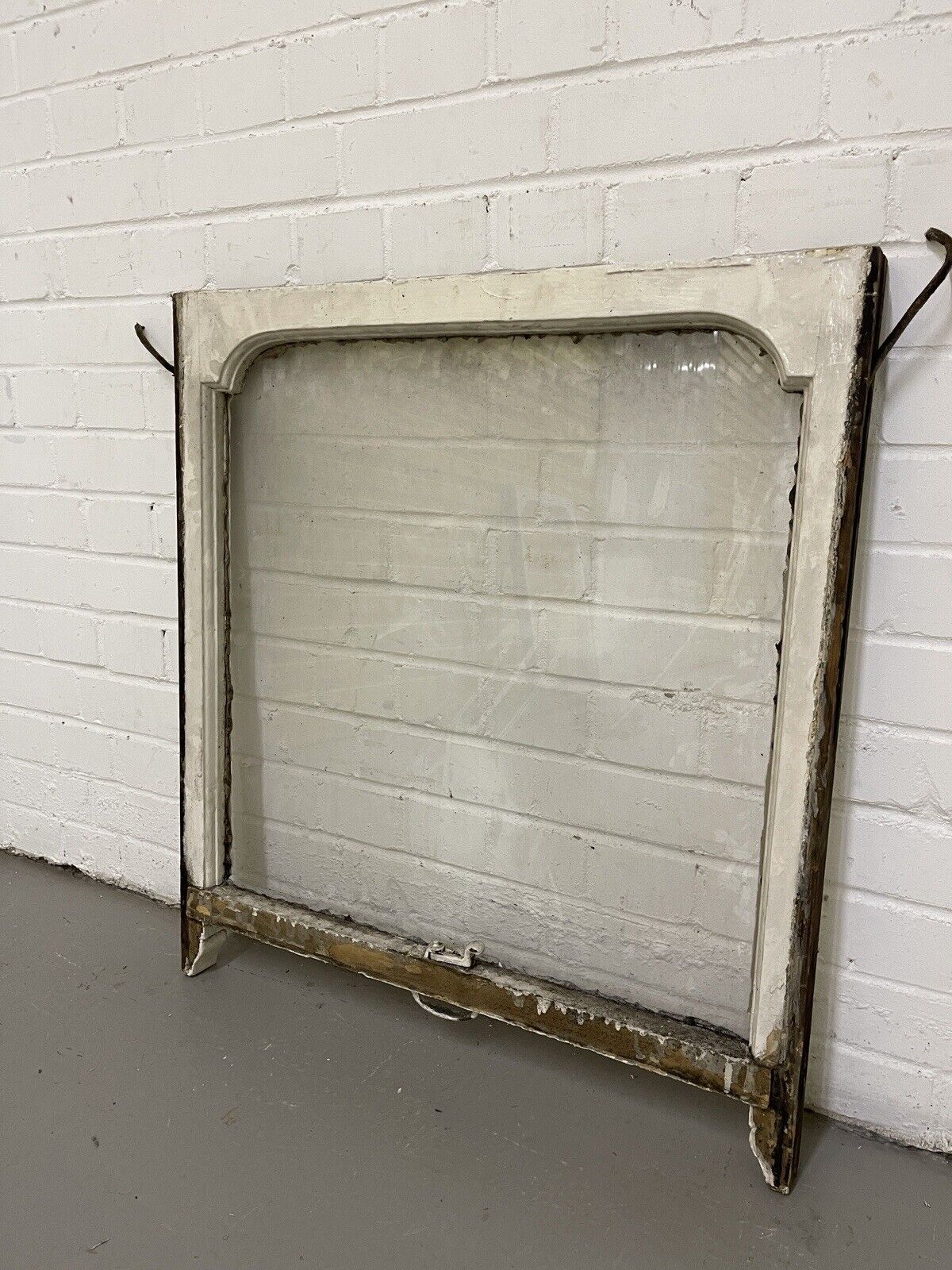 Reclaimed Old Edwardian Arch Sash Wooden Window 770 x 698mm