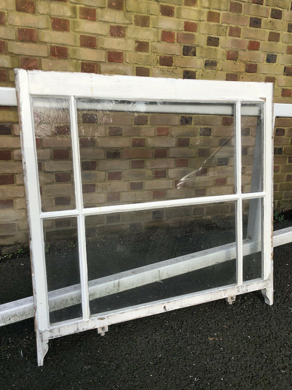 Reclaimed Old Victorian Edwardian Wooden Panel Sash Window 1050 x 1015mm