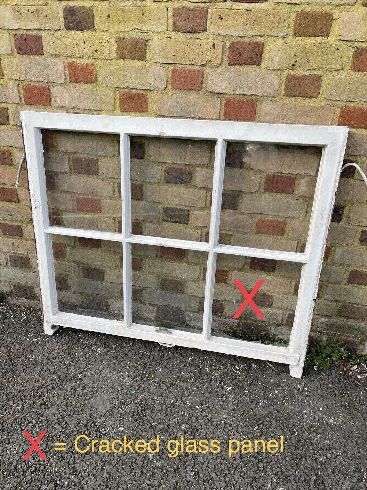 Reclaimed Old Georgian 6 Panel Wooden Sash Window