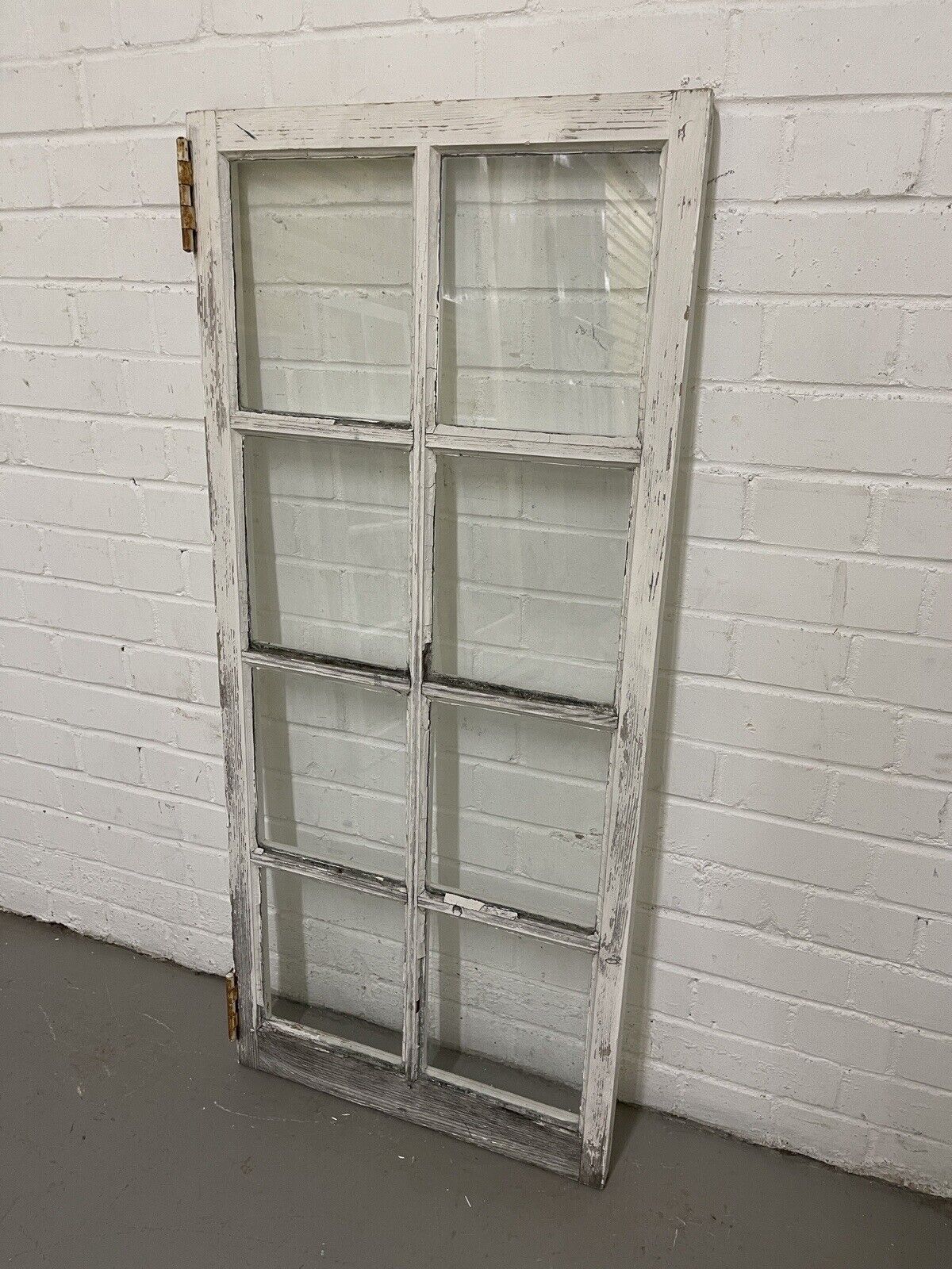 Reclaimed Old Georgian 8 Panel Wooden Window 1165 x 520mm