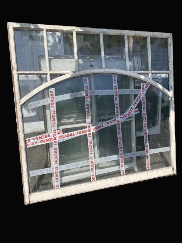 Large Reclaimed Old Georgian Panel Wooden Window Shop Front Window