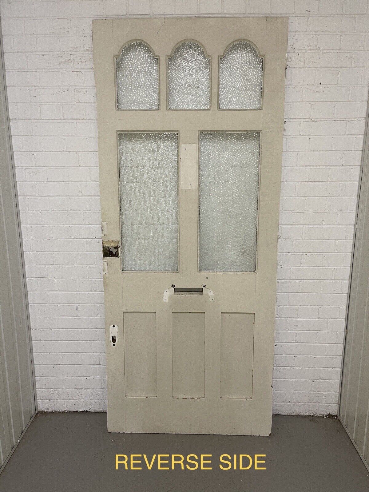 Reclaimed Victorian Edwardian Wooden Panel Front Door 2132 x 910mm