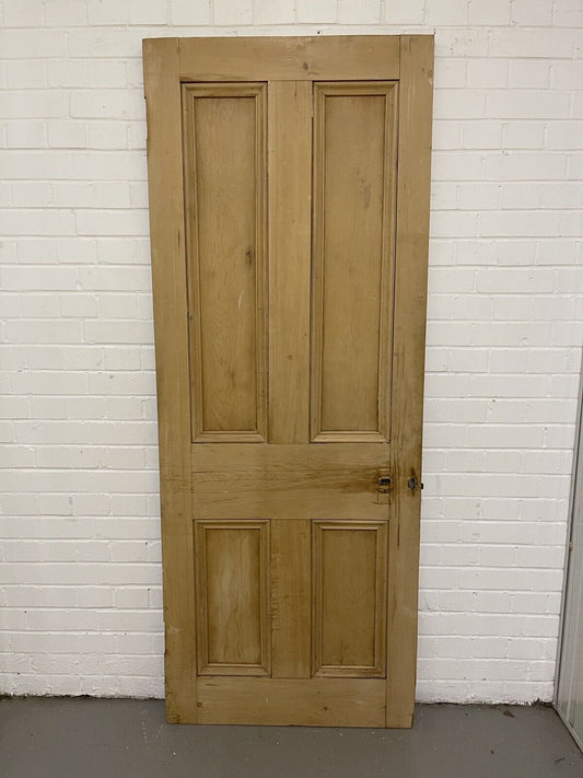 Original Vintage Reclaimed Victorian Pine Internal 4 panel Door 1955 x 763mm