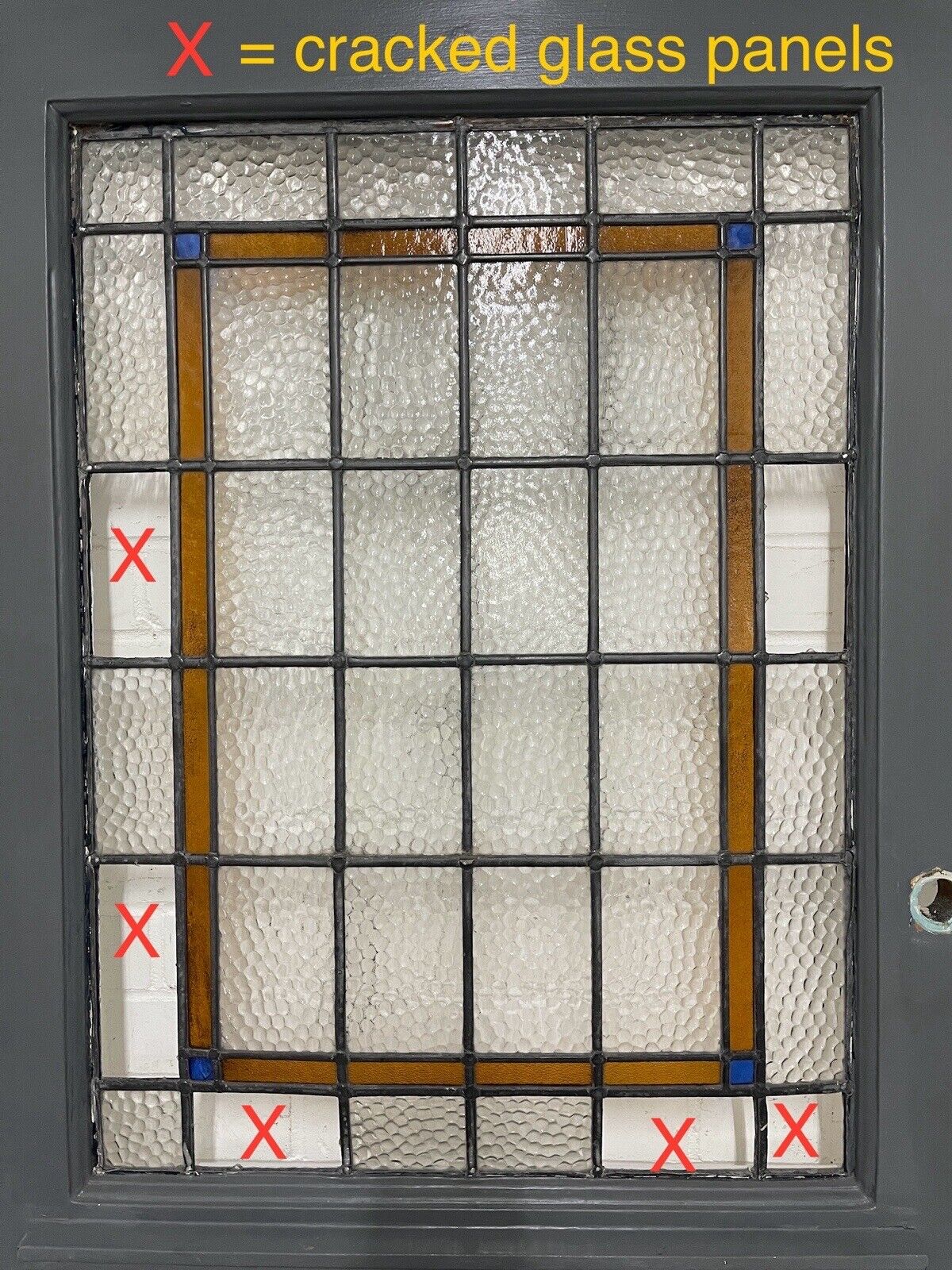 Reclaimed Victorian Stained Glass Wooden Front Door 2025 or 2030 x 810 or 815mm