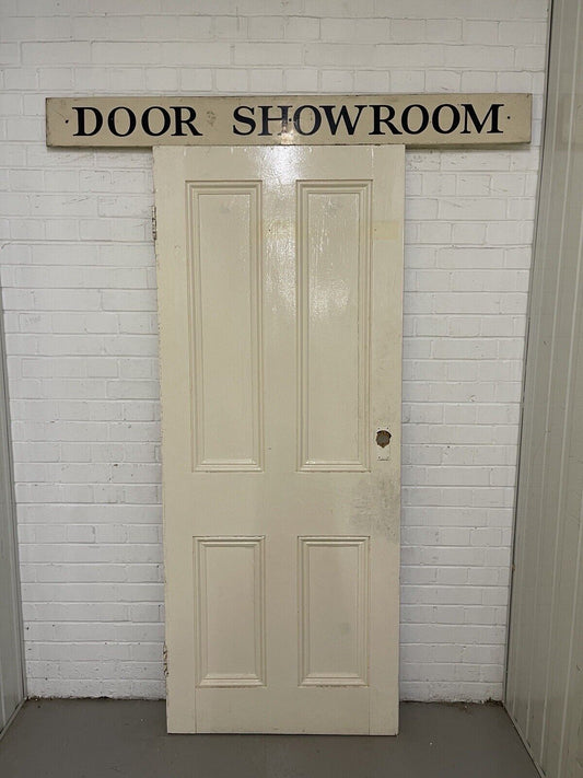 Vintage Reclaimed Victorian Pine Internal 4 panel Door 1990 or 1999 x 810 x 50