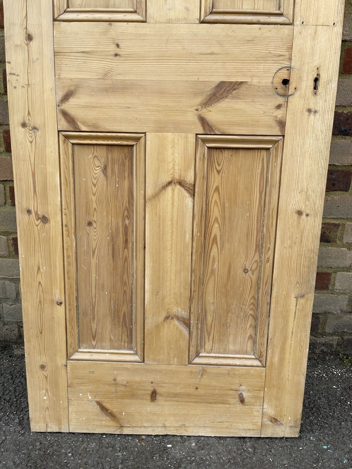 Original Vintage Reclaimed Victorian Pine Internal 4 panel Door 1920 x 707mm