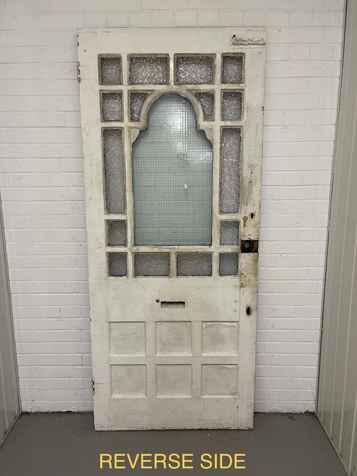 Reclaimed Victorian Edwardian Wooden Panel External Front Door 2143 x 910mm