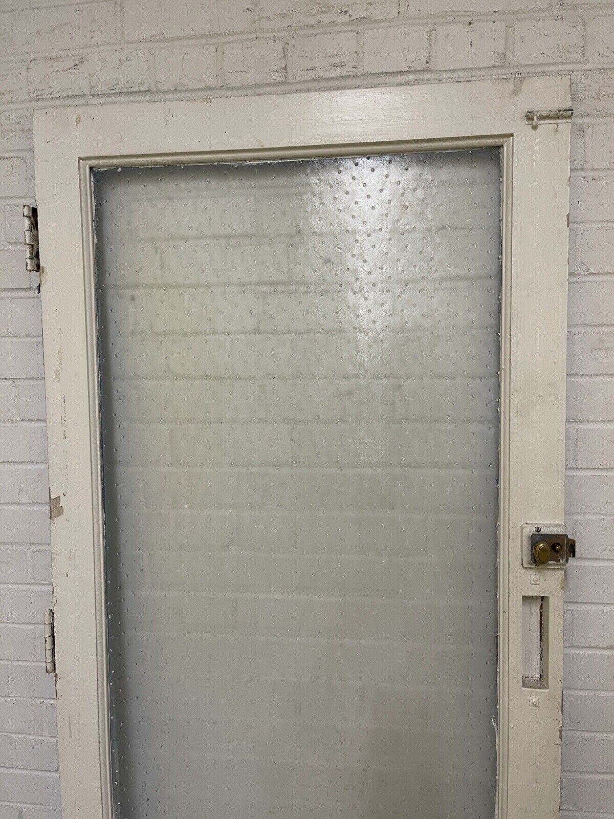 Reclaimed Polka Dot Raised 50s 60s 70s Glass External Door 1963 x 830mm