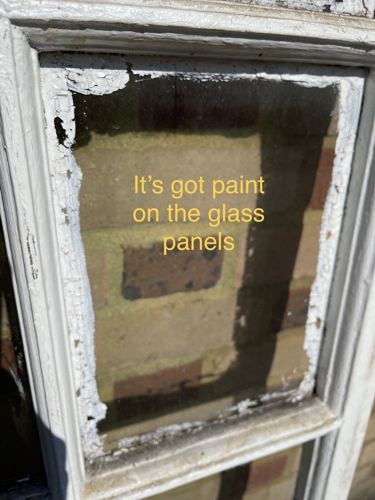 Reclaimed Old Georgian 8 Panel Wooden Window 1305 x 525mm