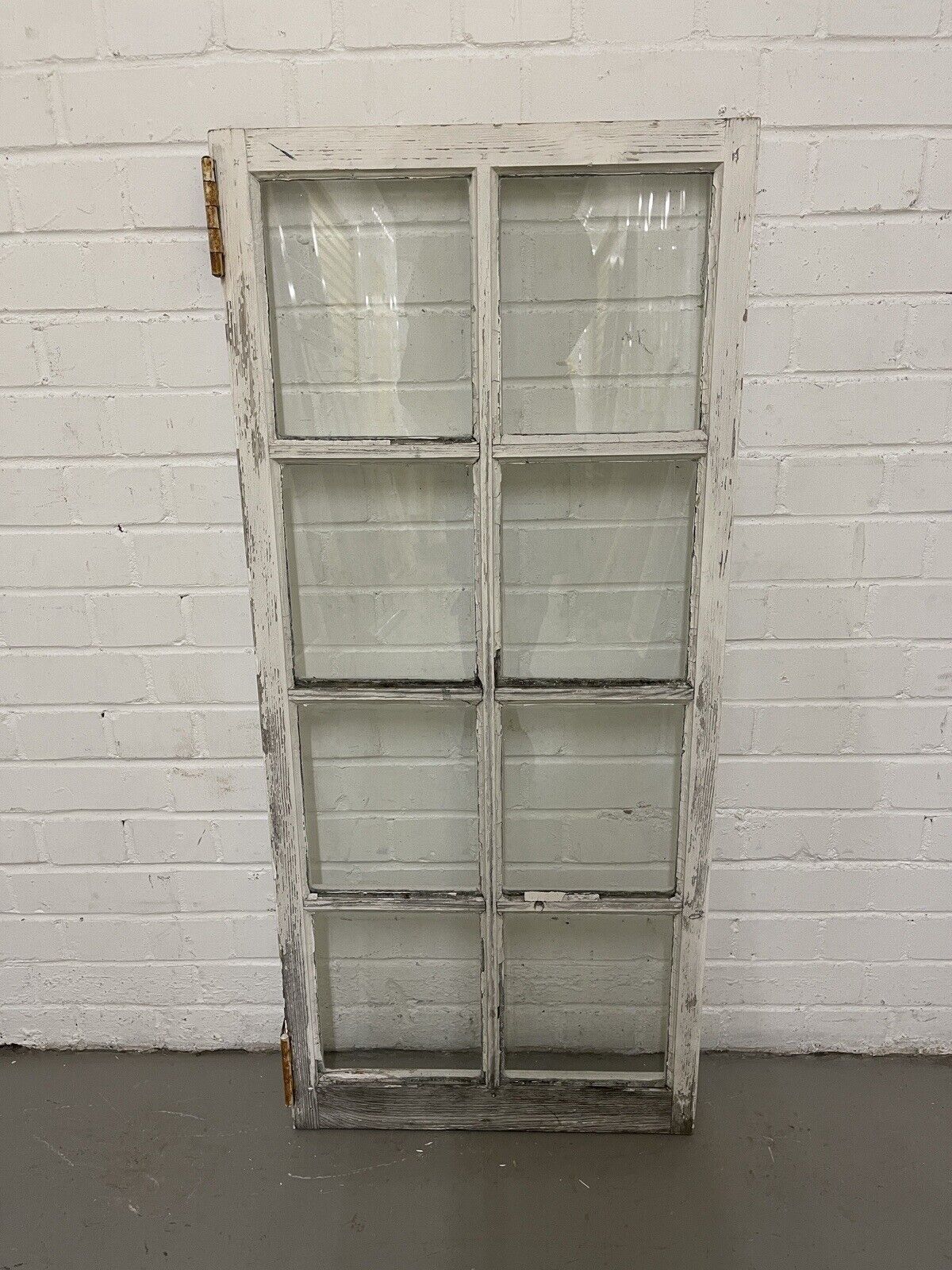 Reclaimed Old Georgian 8 Panel Wooden Window 1165 x 520mm