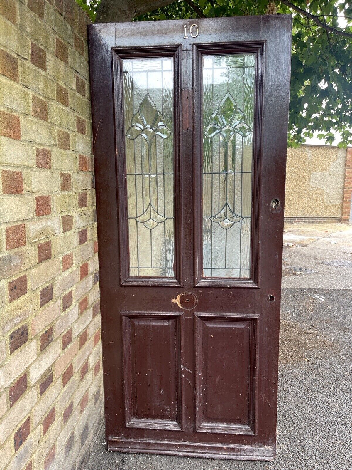 Modern Reclaimed Victorian Edwardian Wooden Panel Front Door 1965 x 833mm