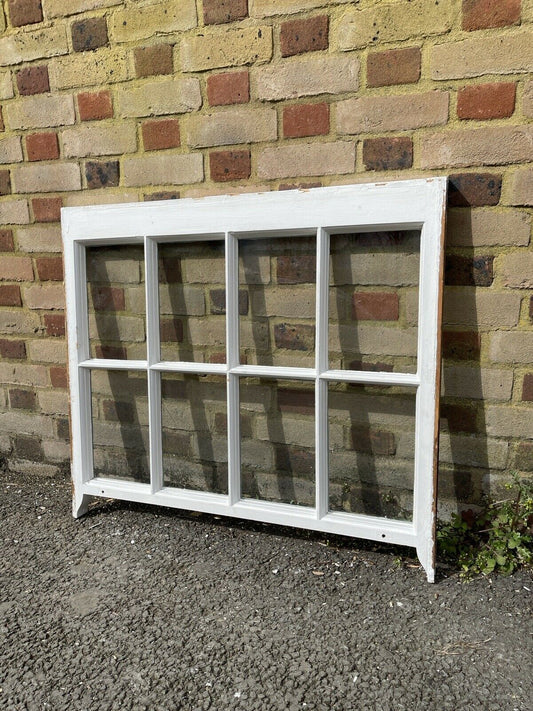 Reclaimed Old Georgian 8 Panel Wooden Sash Window