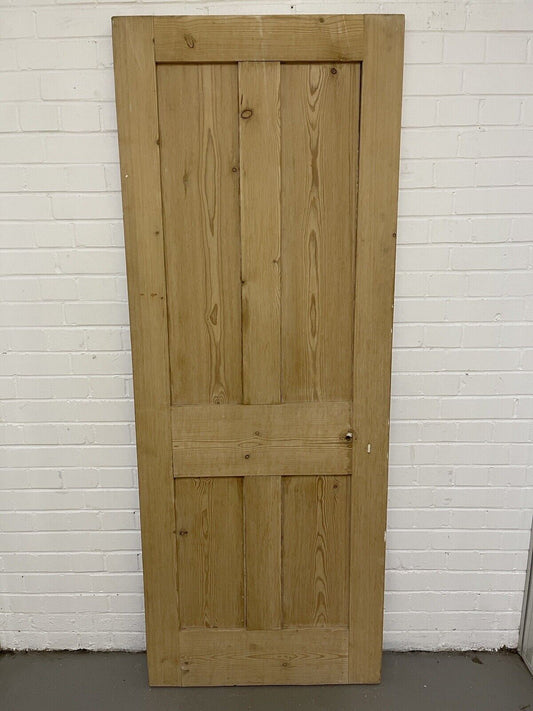 Original Vintage Reclaimed Victorian Pine Internal 4 panel Door 1955 x 750mm