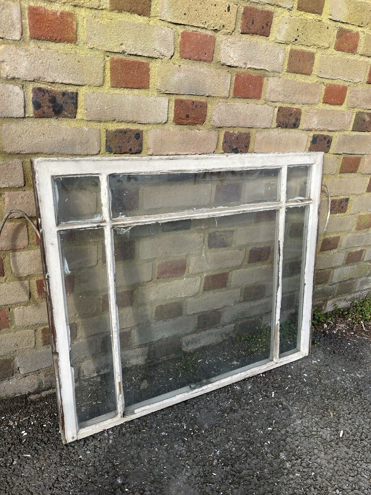 Reclaimed Old Edwardian 6 Panel Wooden Panel Sash Window