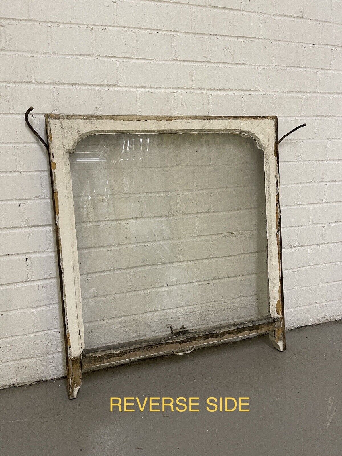 Reclaimed Old Edwardian Arch Sash Wooden Window 770 x 698mm