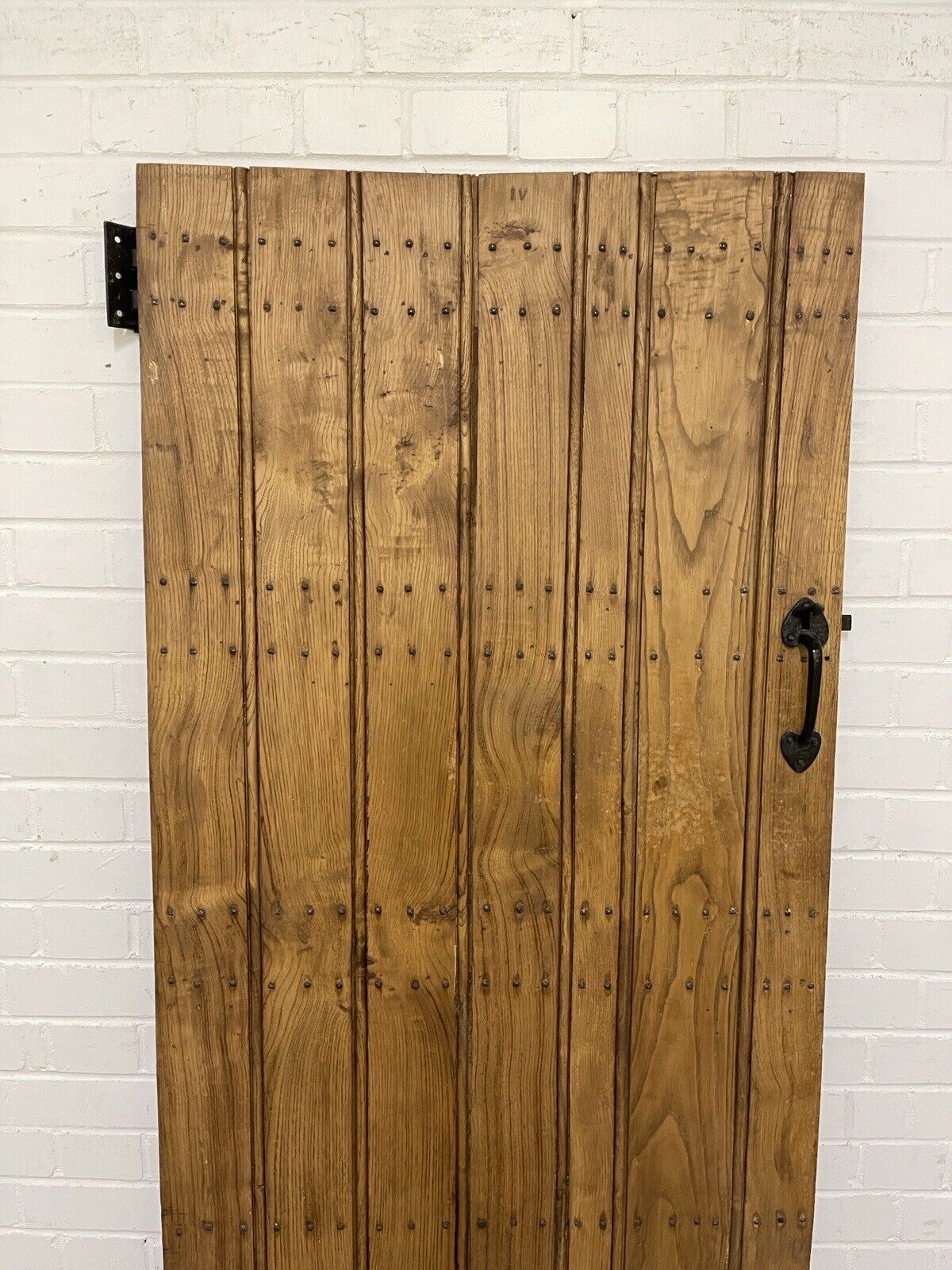 Reclaimed Oak Old Handmade Studded Ledge and Brace door 1830 x 752mm